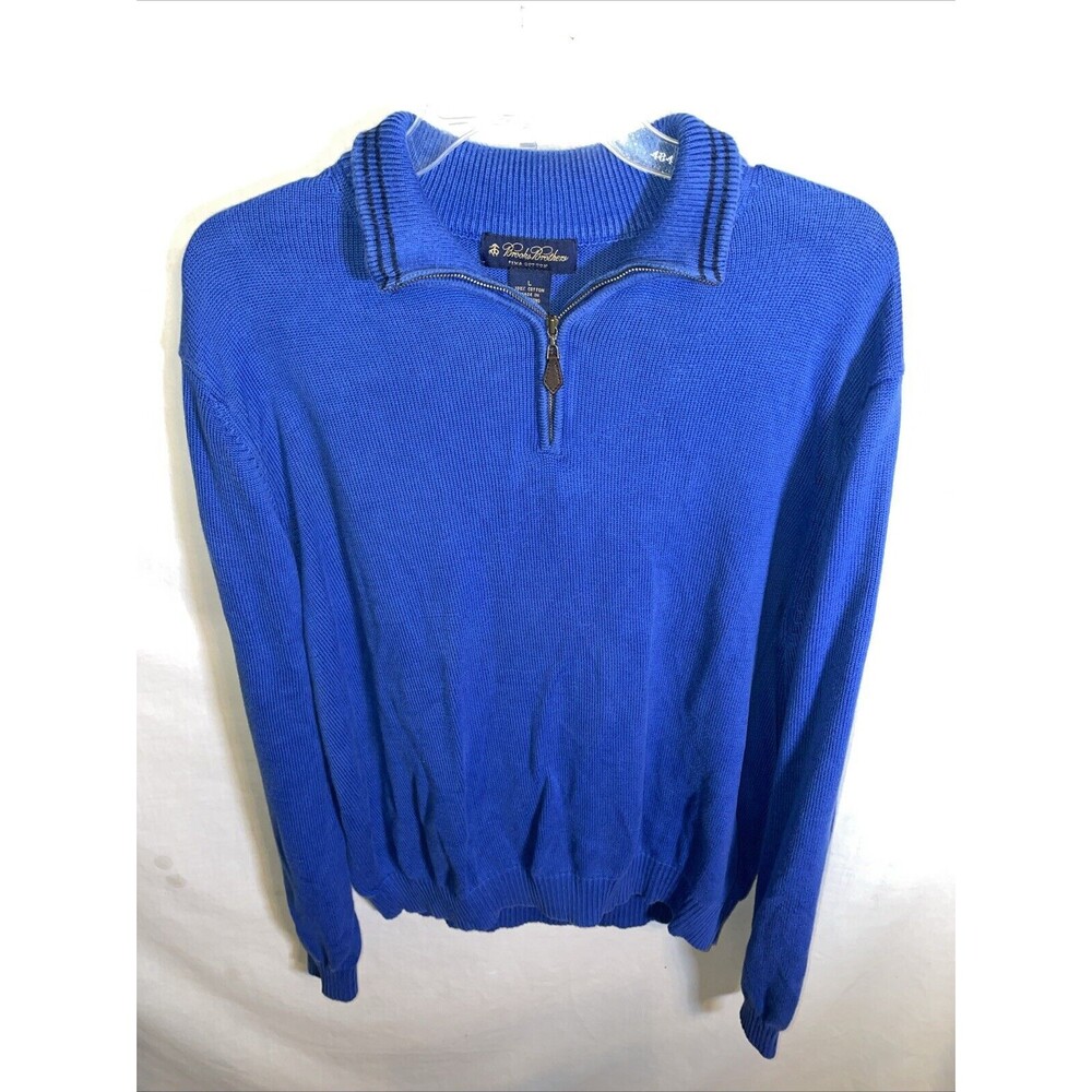 Brooks Brothers Men’s Golf Pullover Size Large Blue Athleisure Outdoors